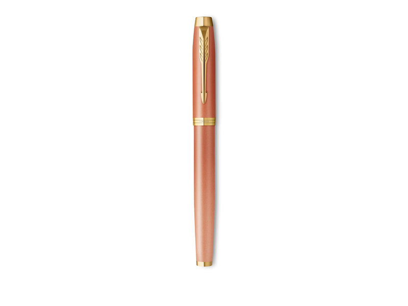 Parker IM Writing Rituals Fountain Pen  Uplifting Orange  Finish with Gradient & Gold Trims Fine Nib Blue Ink Gift Box