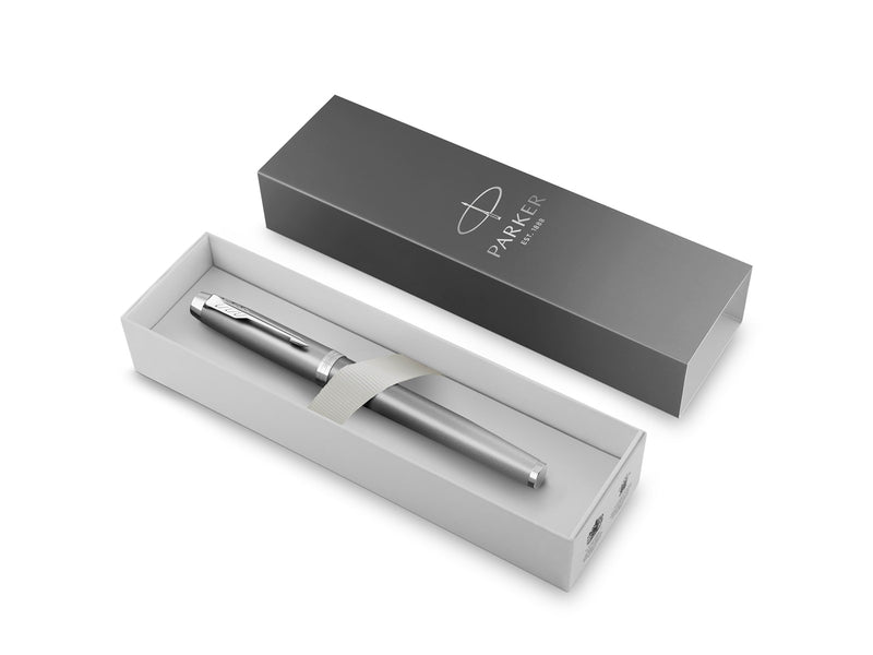 Parker IM Writing Rituals Rollerball Pen | Grey Finish with Gradient | Chrome Trims | Fine Point | Black Ink | Gift Box