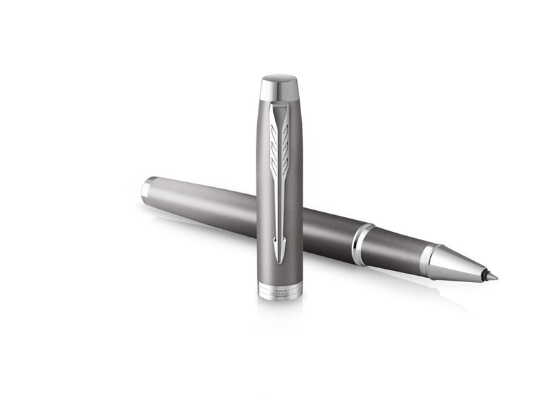 Parker IM Writing Rituals Rollerball Pen | Grey Finish with Gradient | Chrome Trims | Fine Point | Black Ink | Gift Box