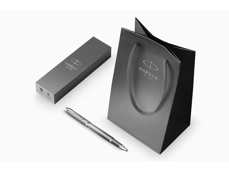 Parker IM Writing Rituals Rollerball Pen | Grey Finish with Gradient | Chrome Trims | Fine Point | Black Ink | Gift Box