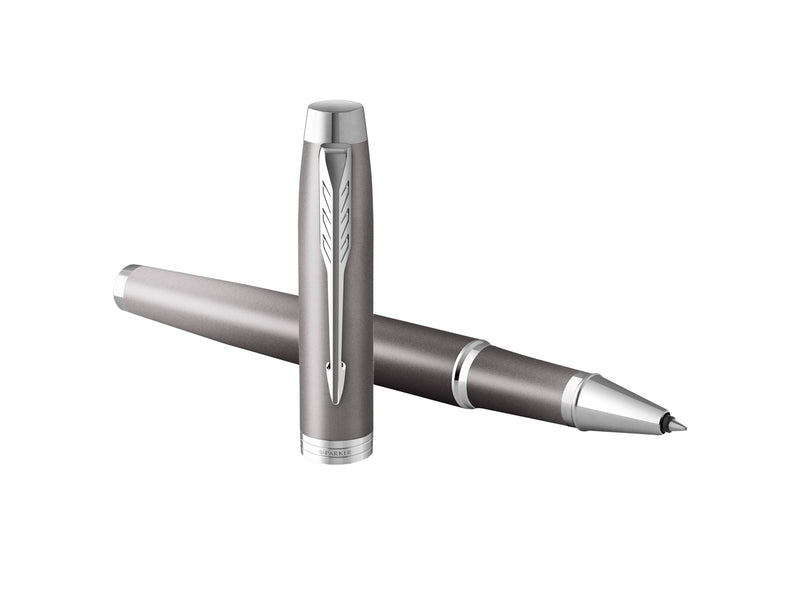 Parker IM Writing Rituals Rollerball Pen | Grey Finish with Gradient | Chrome Trims | Fine Point | Black Ink | Gift Box