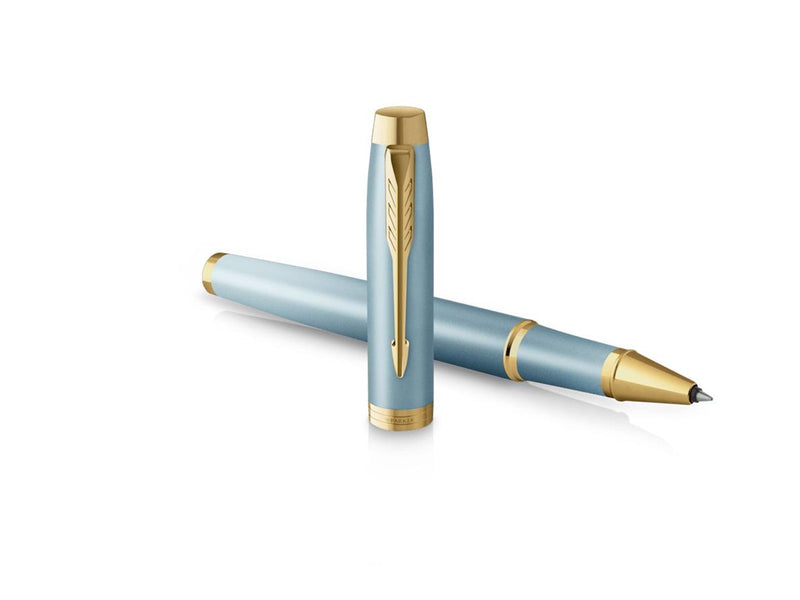 Parker IM Writing Rituals Rollerball Pen | Turquoise Green Finish with Gradient | Gold Trims | Fine Point | Black Ink | Gift Box