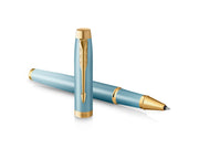 Parker IM Writing Rituals Rollerball Pen | Turquoise Green Finish with Gradient | Gold Trims | Fine Point | Black Ink | Gift Box