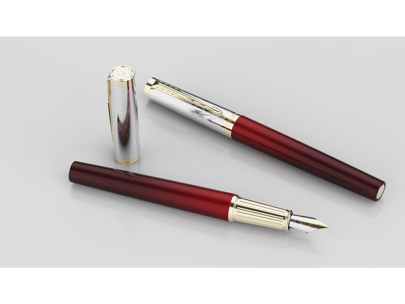 Parker Ingenuity Arnold Palmer Signature Limited Edition Red Gold Trim Fountain pen Medium tip Black ink