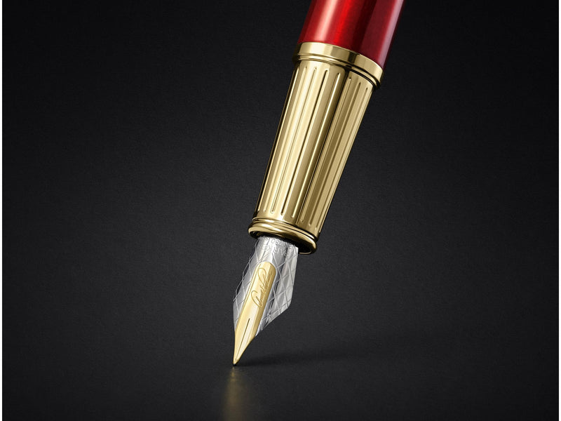 Parker Ingenuity Arnold Palmer Signature Limited Edition Red Gold Trim Fountain pen Medium tip Black ink