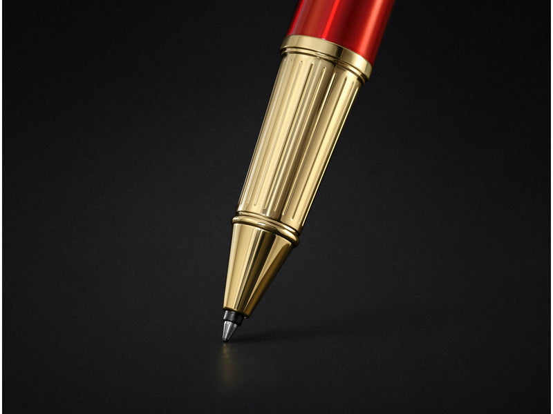 Parker Ingenuity Arnold Palmer Signature Limited Edition Red Gold Trim Rollerball Fine tip Black ink