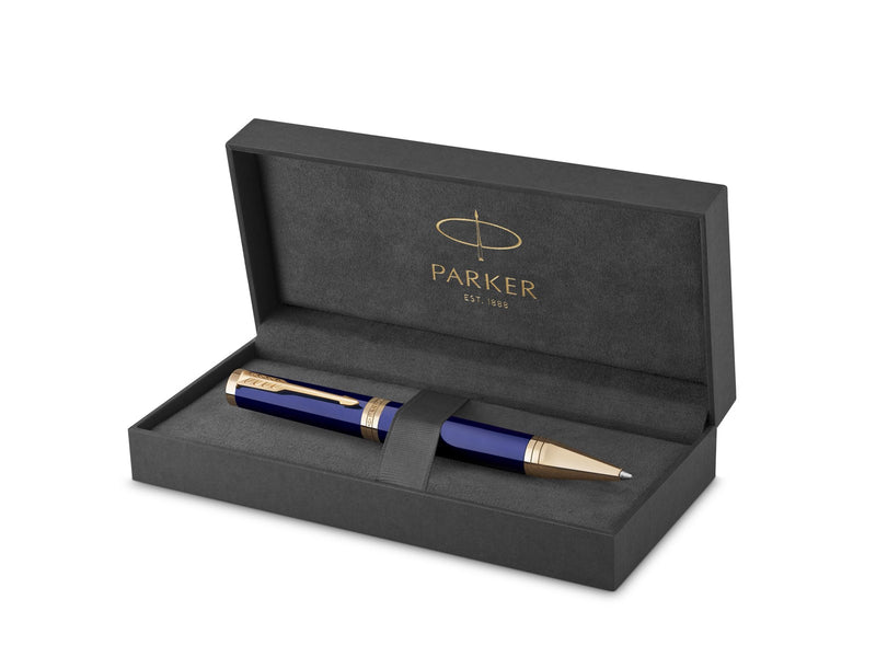 Parker Ingenuity Kugelschreiber | Core Kollektion | Blau, goldene Ausführung | Schwarze Tinte | Geschenkbox