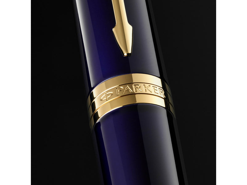 Parker Ingenuity Kugelschreiber | Core Kollektion | Blau, goldene Ausführung | Schwarze Tinte | Geschenkbox