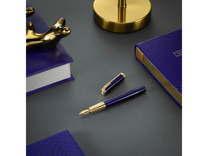 Parker Ingenuity Kugelschreiber | Core Kollektion | Blau, goldene Ausführung | Schwarze Tinte | Geschenkbox