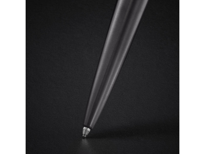 Parker Jotter Ballpoint Pen | Grey Lacquer with Gold Trims | Medium Point | Blue Ink Refill