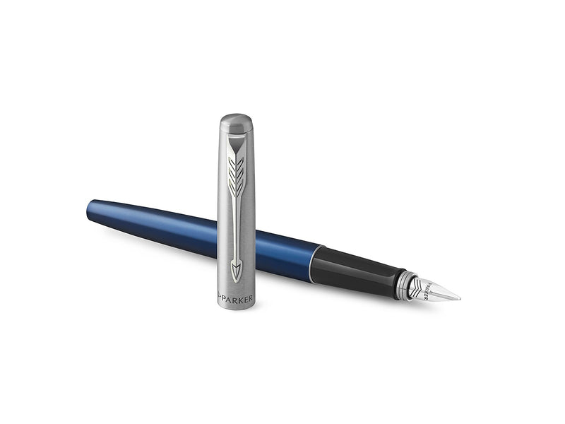 Parker Jotter Füller | Royal Blue | Füllfederhalter mit mittlerer Feder | blaue Tinte | Geschenkbox