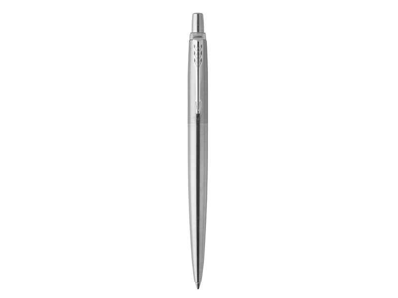 Parker Jotter Kugelschreiber | Edelstahl mit Chromzierteilen | Mittlere Spitze | Blaue Tinte | Geschenkbox