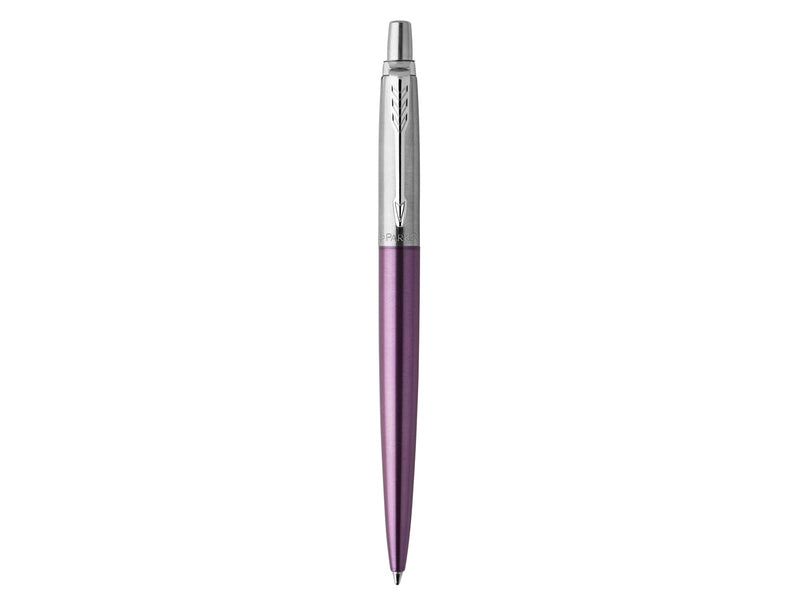 Parker Jotter Kugelschreiber | Victoria Violet | Mittlere Spitze | Blaue Tinte | Geschenkbox