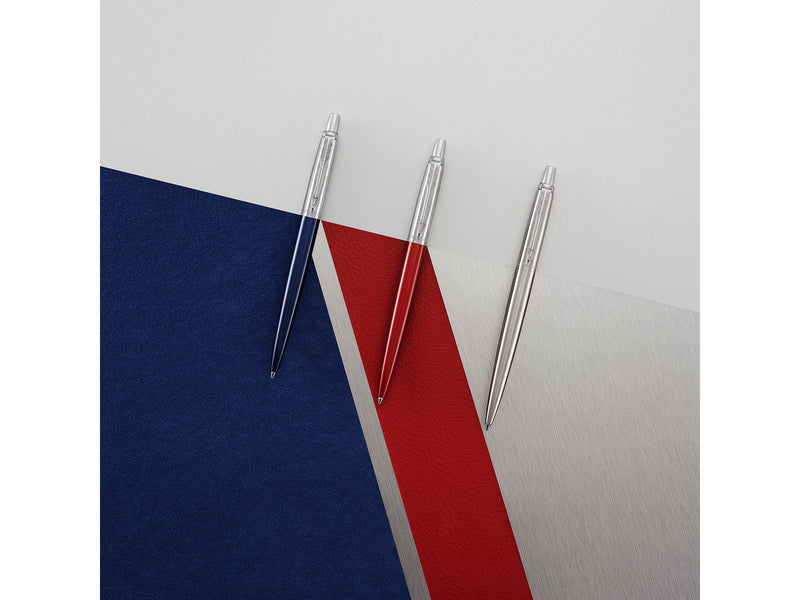 Parker Jotter London Trio Discovery Pack: Kugelschreiber (Royal Blue) | Gelstifte (Red Kensington) & Druckbleistift (Edelstahl)