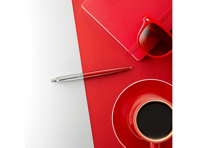 Parker Jotter London Trio Discovery Pack: Kugelschreiber (Royal Blue) | Gelstifte (Red Kensington) & Druckbleistift (Edelstahl)
