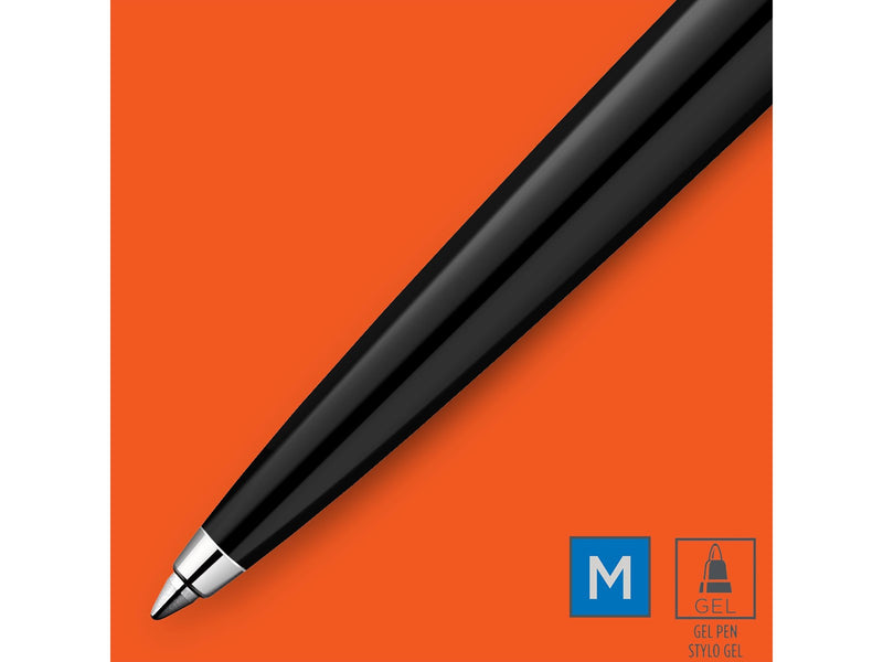 Parker Jotter Originals Collection-Gelstift | Klassisches Schwarz | mittelfeine Schreibspitze | blaue Tinte | 1 Stück