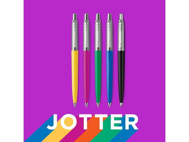Parker Jotter Originals Collection-Gelstift | Klassisches Schwarz | mittelfeine Schreibspitze | blaue Tinte | 1 Stück