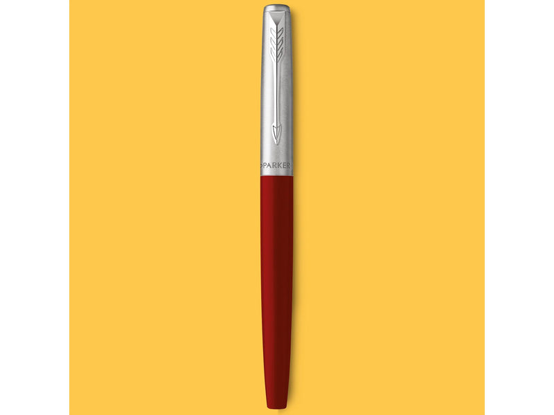 Parker Jotter Originals Füller | Klassisches Rot | Füllfederhalter mit mittlerer Feder | blaue Tinte