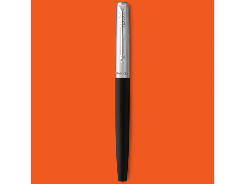 Parker Jotter Originals Füller | Klassisches Schwarz | Füllfederhalter mit mittlerer Feder | blaue Tinte
