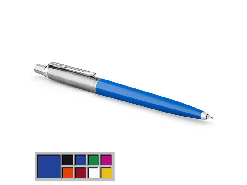 Parker Jotter Originals Kugelschreiber | Klassisches Blau | Mittlere Spitze | Blaue Tinte