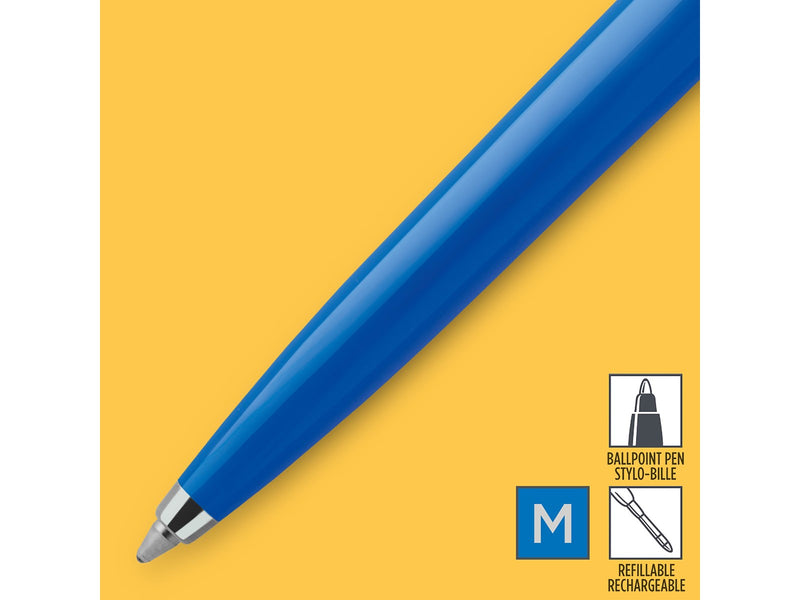Parker Jotter Originals Kugelschreiber | Klassisches Blau | Mittlere Spitze | Blaue Tinte