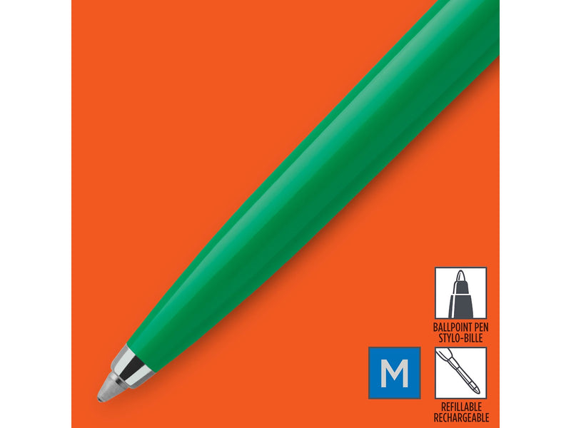 Parker Jotter Originals Kugelschreiber | Klassisches Grün | Mittlere Spitze | Blaue Tinte
