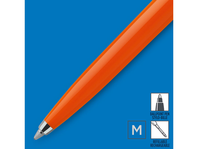 Parker Jotter Originals Kugelschreiber | Klassisches Orange | Mittlere Spitze | Blaue Tinte