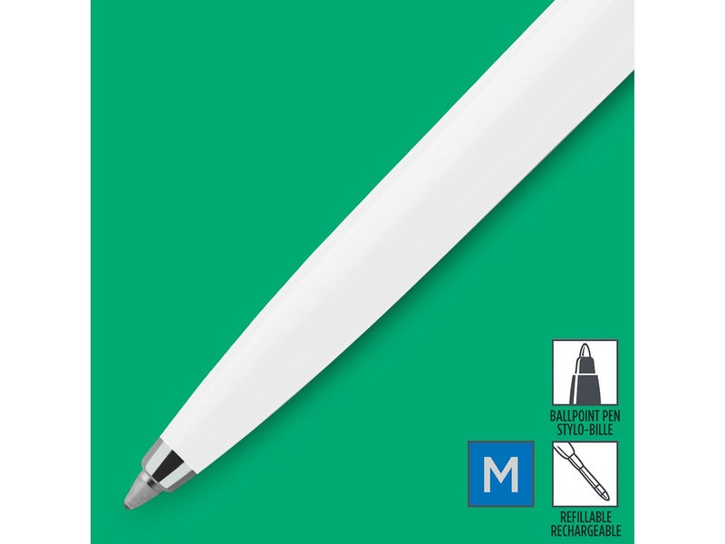 Parker Jotter Originals Kugelschreiber | Klassisches Weiß | Mittlere Stifspitze  | Blaue Tinte