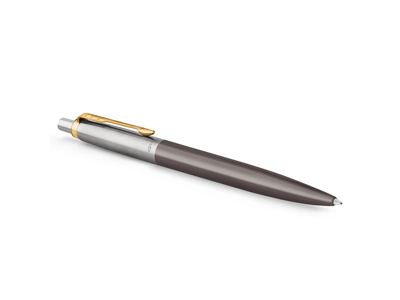 Parker Jotter XL Ballpoint Pen | Grey Lacquer with Gold Trims | Medium Point | Blue Ink Refill | Gift Box