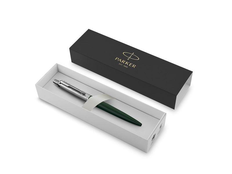 Parker Jotter XL Kugelschreiber | Greenwich Matte Green | Mittlere Spitze | Blaue Tinte | Geschenkbox