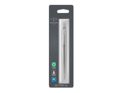 Parker Jotter XL Kugelschreiber | Monochrome Edelstahl | mittlere Stiftspitze | blaue Tinte