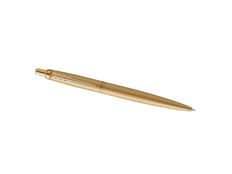 Parker Jotter XL Kugelschreiber | Monochrome Mattgold | mittlere Stiftspitze | blaue Tinte