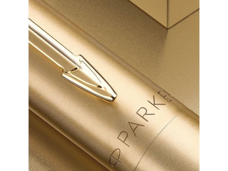 Parker Jotter XL Kugelschreiber | Monochrome Mattgold | mittlere Stiftspitze | blaue Tinte | Geschenkbox