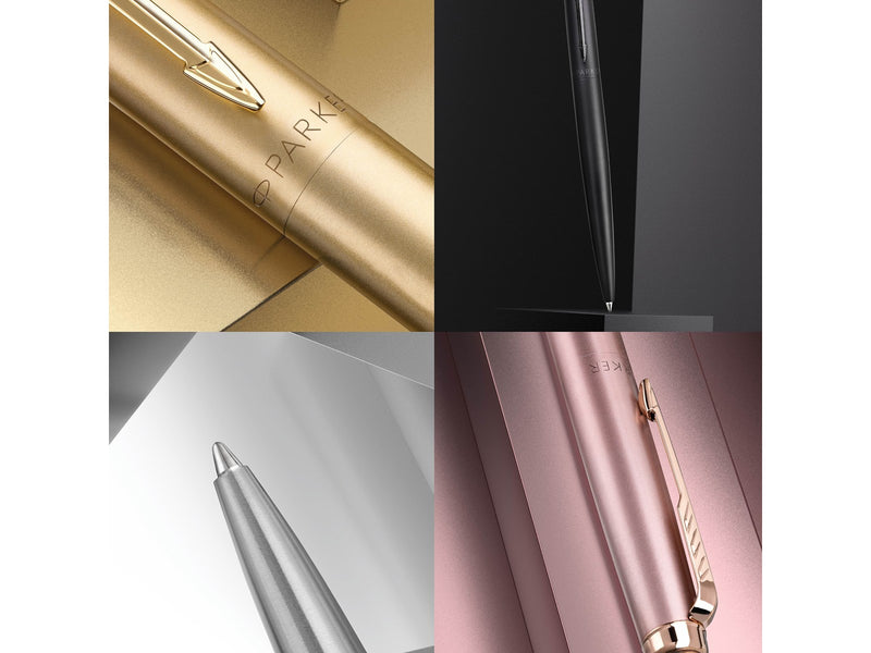 Parker Jotter XL Kugelschreiber | Monochrome Mattgold | mittlere Stiftspitze | blaue Tinte | Geschenkbox