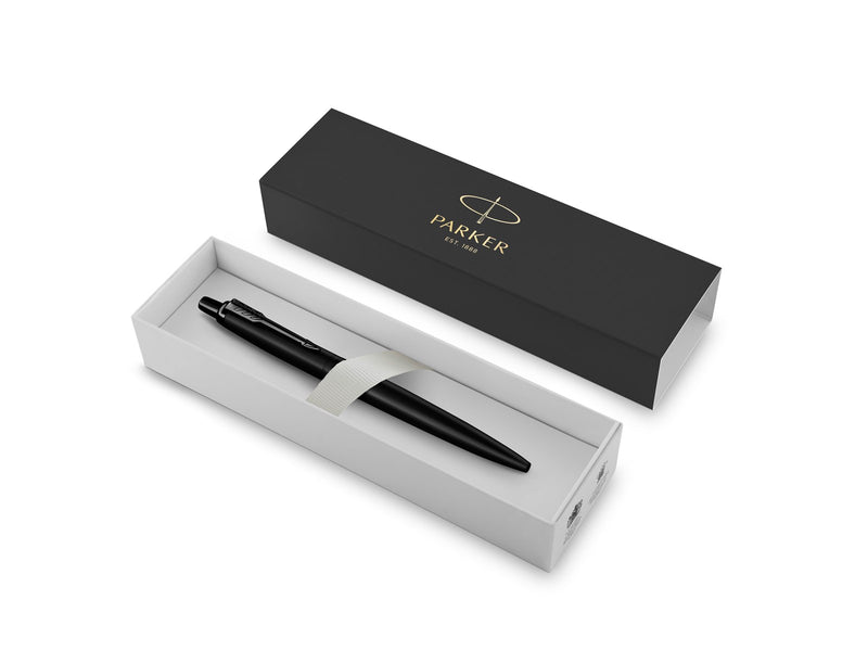Parker Jotter XL Kugelschreiber | Monochrome Mattschwarz | mittlere Stiftspitze | blaue Tinte | Geschenkbox