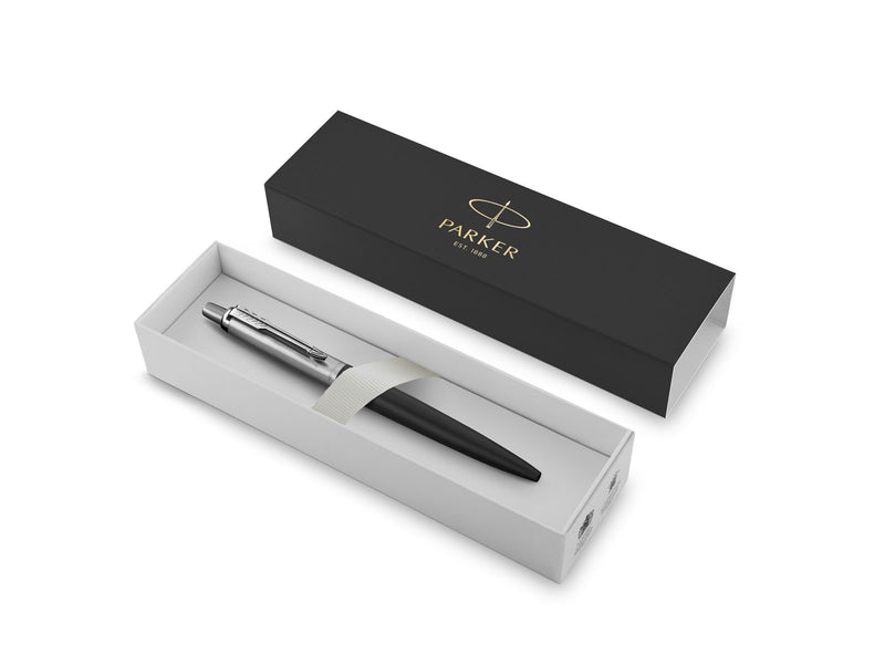 Parker Jotter XL Kugelschreiber | Richmond Matte Black | Mittlere Spitze | Blaue Tinte | Geschenkbox