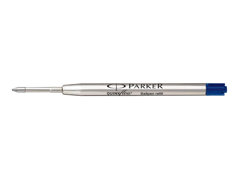 Parker Kugelschreiberminen | mittlere Schreibspitze | blaue QUINKflow Tinte | 2 Ersatzminen für Kugelschreiber