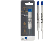 Parker Kugelschreiberminen | mittlere Schreibspitze | blaue QUINKflow Tinte | 2 Ersatzminen für Kugelschreiber