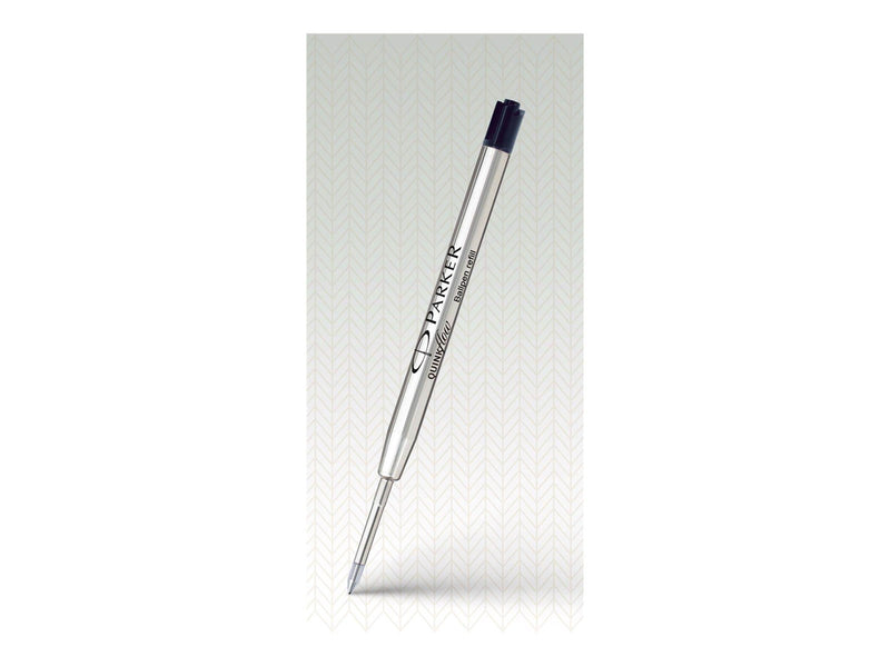 Parker Kugelschreiberminen | mittlere Spitze | schwarze QUINKflow Tinte | 2 Ersatzminen für Kugelschreiber