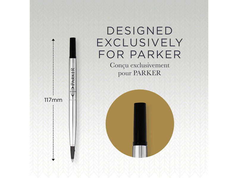 Parker Nachfüllmine für Rollerball mit feiner Spitze | schwarz