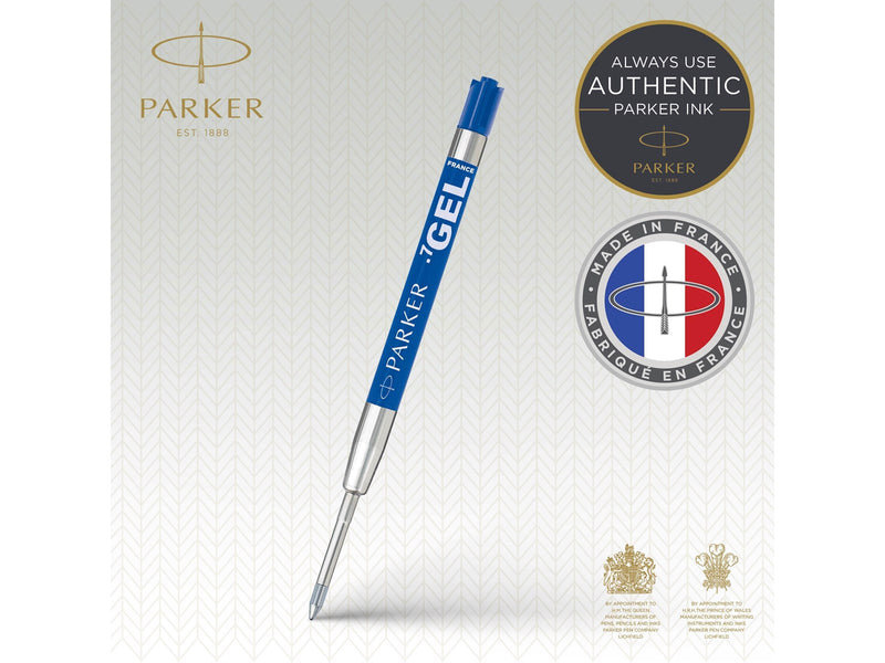 Parker QUINK Nachfüllmine für Geltinte | mittlere Schreibspitze (0,7 mm) | blau | 1 Stück