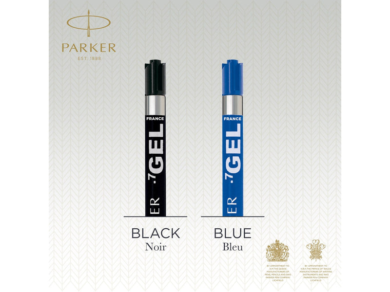 Parker QUINK Nachfüllmine für Geltinte | mittlere Schreibspitze (0,7 mm) | blau | 1 Stück