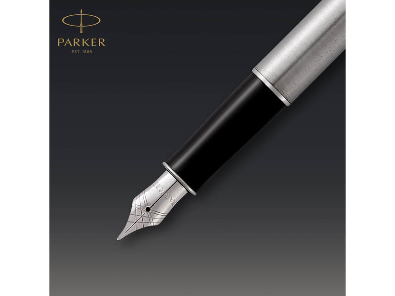 Parker Sonnet Füller | Edelstahl mit Palladiumzierteilen | Füllfederhalter mit mittlerer Feder | Geschenkbox