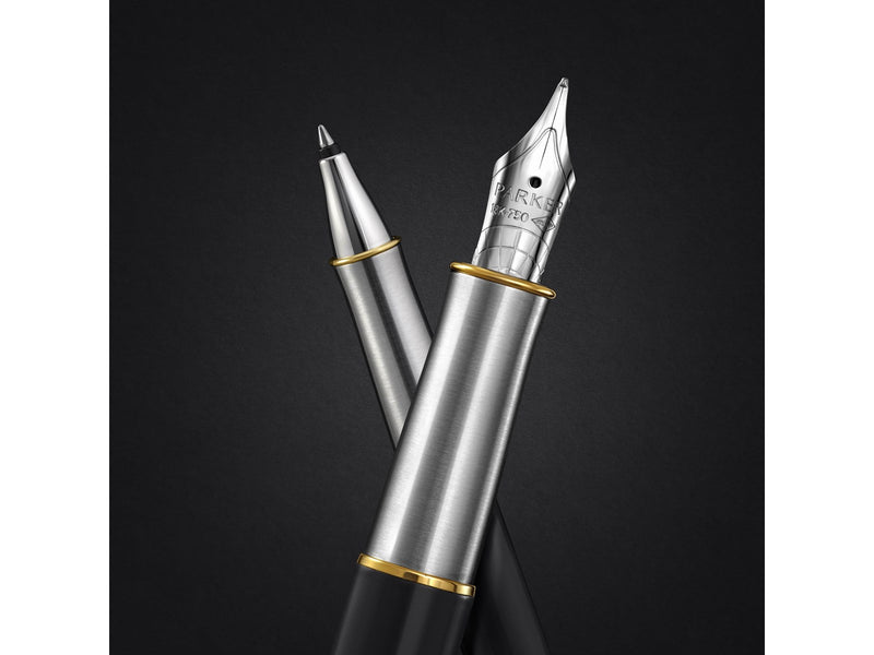 Parker Sonnet Intrerpid Journeys Collection Rollerball Pen Ancient China Edition Grey Lacquer with Solid Silver Cap & Gold Trims Fine Point Gift Box