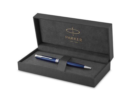 Parker Sonnet Kugelschreiber | Blaue Lackierung | Mittlere Spitze | schwarze Tinte | Geschenkbox
