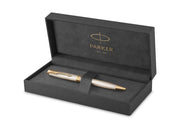 Parker Sonnet Kugelschreiber | Silberner Mistral | Mittlerer Punkt | Geschenkpackung