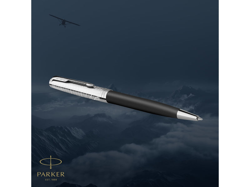 Parker Sonnet Legacy of Flight Collection C.T. Ballpoint M 18 k Gold nib Black ink