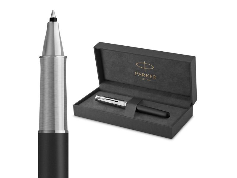 Parker Sonnet Legacy of Flight Collection C.T. Rollerball F 18 k Gold nib Black ink