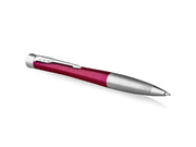 Parker Urban Twist-Kugelschreiber | Magenta mit Chrom-Zierteilen | mit Nachfüllpatrone mit blauer Tinte | Geschenkbox