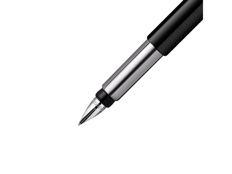 Parker Vector Fountain Pen | Blue with Chrome Trim | Medium Nib | Blue Ink | Hangtab